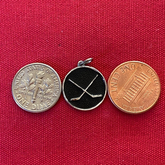 VTG I STG I JMF I Hockey Sticks Black Enamel Charm - Picture 7 of 16